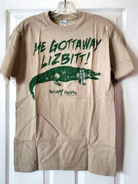 SWAMP PEOPLE OFFICIALLY LICENSED 2011 HE GOTTAWAY LIZBITT M&O KNITS TSHIRT M NWT